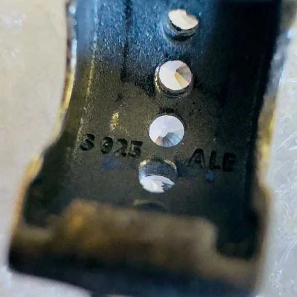 Two Pandora Sterling Silver 925 Clear Sparkling Row Clip Charms - Picture 6 of 6